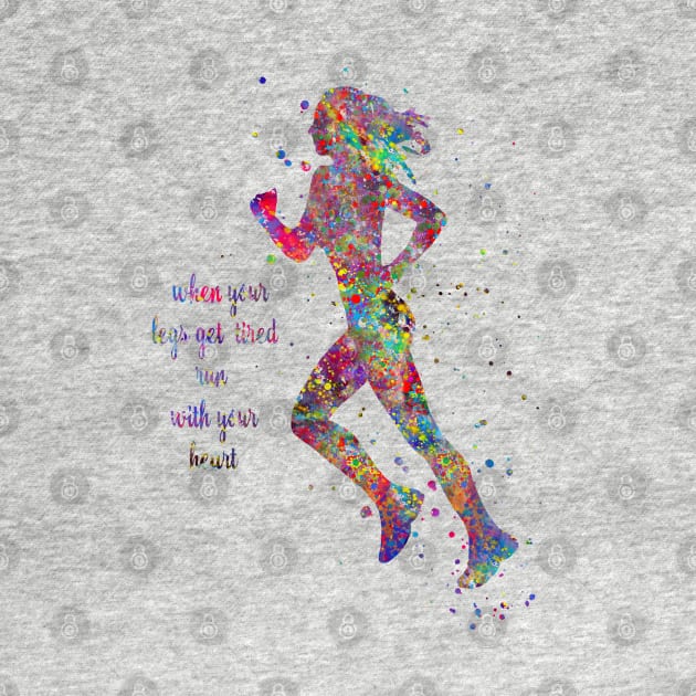 Running woman by RosaliArt